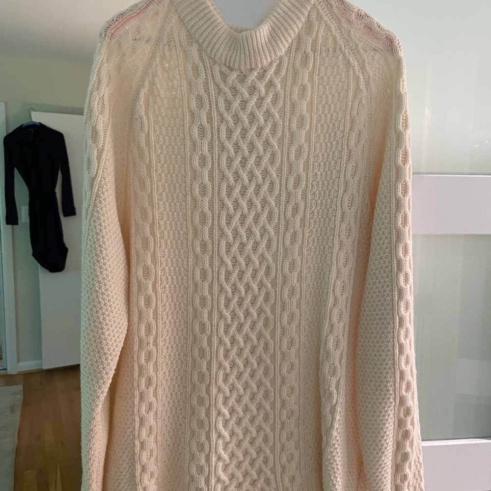 Cable knit sweater